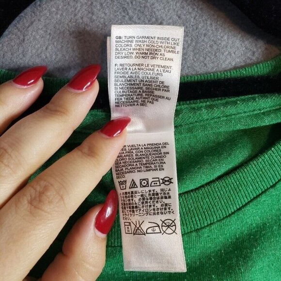 The North Face Mens Sz L Green Graphic T shirt Big Logo  Crew Neck Outdoor Tee - Picture 8 of 11